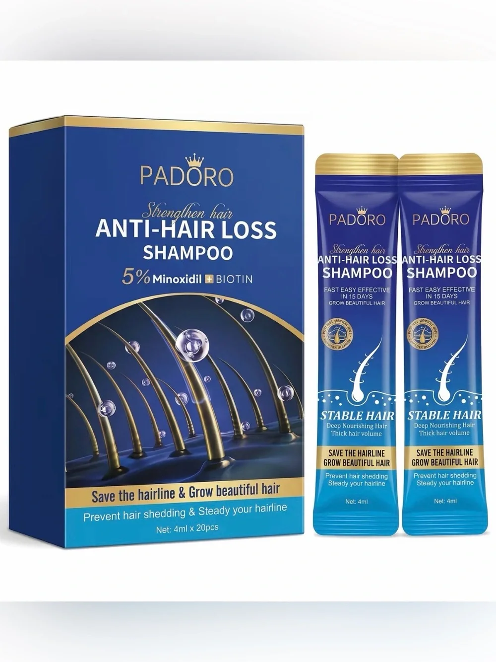 (UNISEX) PADORO - ANTI-HAIR LOSS SHAMPOO